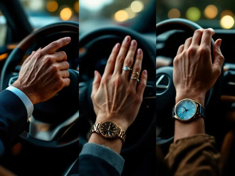 Diverse handen op luxe Lexus stuurwielen in elegant gesplitst scherm met premium leer en warme verlichting